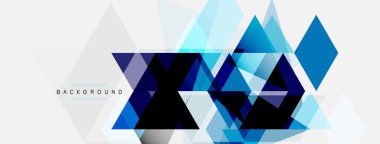 Renkli üçgen bileşimi, geometrik soyut arkaplan. Tekno veya iş konsepti, duvar kağıdı, afiş, arkaplan, iniş sayfası deseni