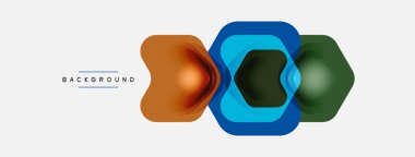 Beyaz arka planda renkli ok şekilleri. Minimum geometrik soyut arkaplan. Duvar kağıdı afişi veya iniş sayfası için vektör illüstrasyonu