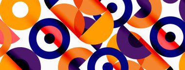 Temiz bir çember arka planı. Duvar kağıdı, pankart, arkaplan veya iniş için renkli şablon