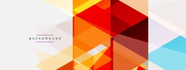 Renkli üçgen bileşimi, geometrik soyut arkaplan. Tekno veya iş konsepti, duvar kağıdı, afiş, arkaplan, iniş sayfası deseni