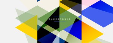 Renkli üçgen bileşimi, geometrik soyut arkaplan. Tekno veya iş konsepti, duvar kağıdı, afiş, arkaplan, iniş sayfası deseni