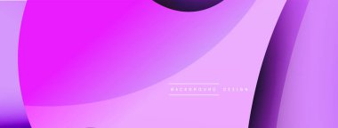 Yaratıcı geometrik duvar kağıdı. Asgari soyut arkaplan. Duvar kağıdı arkaplanı veya iniş sayfası için daire ve dalga kompozisyon vektör çizimi