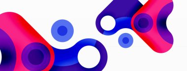 Yaratıcı geometrik duvar kağıdı. Minimum baloncuk oku ve çemberin soyut arkaplanı. Duvar kağıdı, afiş, arkaplan veya iniş için tekno iş şablonu