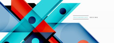 Parlak renkli düz çizgiler geometrik soyut arkaplan. Duvar kağıdı, afiş, arkaplan ya da iniş için üst üste binen çizgiler