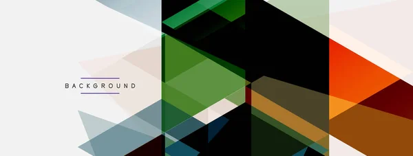 Composición Triángulos Color Fondo Abstracto Geométrico Techno Concepto Negocio Patrón — Archivo Imágenes Vectoriales