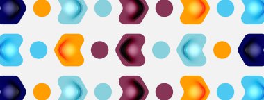 Beyaz arka planda renkli ok şekilleri. Minimum geometrik soyut arkaplan. Duvar kağıdı afişi veya iniş sayfası için vektör illüstrasyonu