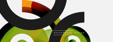 Soyut arkaplanı çember içine al. Duvar kağıdı afişi arkaplan kartı veya iniş sayfası için vektör illüstrasyonu