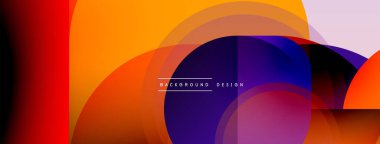 Yuvarlak üçgen çizgileri ve daireleri şekillendirir. Duvar kağıdı afişi arkaplanı veya iniş sayfası için Geometrik vektör çizimi