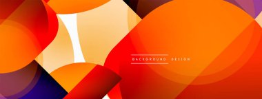 Yuvarlak üçgen çizgileri ve daireleri şekillendirir. Duvar kağıdı afişi arkaplanı veya iniş sayfası için Geometrik vektör çizimi