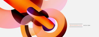 Soyut arkaplanı çember içine al. Duvar kağıdı afişi arkaplan kartı veya iniş sayfası için vektör illüstrasyonu