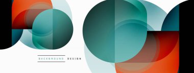 Geometrik asgari duvar kağıdı. Geometrik şekiller. Duvar kağıdı afişi veya iniş sayfası için vektör illüstrasyonu