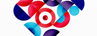 Renkli çember soyut arkaplan. Duvar kağıdı, afiş, sunum, arkaplan şablonu