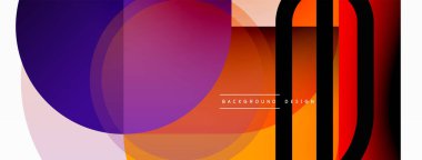 Yaratıcı geometrik duvar kağıdı. Asgari çember üçgen ve kare çizgi soyut arkaplan. Duvar kağıdı afişi veya iniş sayfası için vektör illüstrasyonu