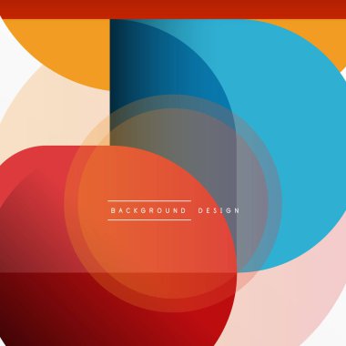 Yaratıcı geometrik duvar kağıdı. Asgari çember üçgen ve kare çizgi soyut arkaplan. Duvar kağıdı afişi veya iniş sayfası için vektör illüstrasyonu