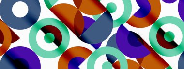 Temiz bir çember arka planı. Duvar kağıdı, pankart, arkaplan veya iniş için renkli şablon