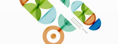 Temiz bir çember arka planı. Duvar kağıdı, pankart, arkaplan veya iniş için renkli şablon