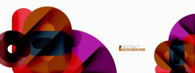 Yaratıcı geometrik duvar kağıdı. Çemberler, satır arkaplan. Duvar kağıdı, afiş, arkaplan veya iniş için iş şablonu