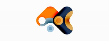 Yaratıcı geometrik duvar kağıdı. Minimum baloncuk oku ve çemberin soyut arkaplanı. Duvar kağıdı, afiş, arkaplan veya iniş için tekno iş şablonu