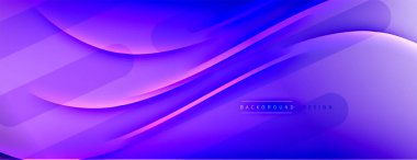 Soyut arkaplan - çizgiler ışık ve gölgelerle oluşturuldu. Teknoloji ya da iş dijital şablonu. Dinamik arkaplan ile basit akışkan renk gradyanı