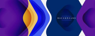 Beyaz arka planda renkli ok şekilleri. Minimum geometrik soyut arkaplan. Duvar kağıdı afişi veya iniş sayfası için vektör illüstrasyonu