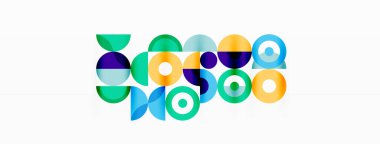 Temiz bir çember arka planı. Duvar kağıdı, pankart, arkaplan veya iniş için renkli şablon