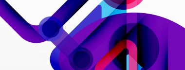 Geometrik ilkeller. Çizgiler, çemberler soyut arkaplan