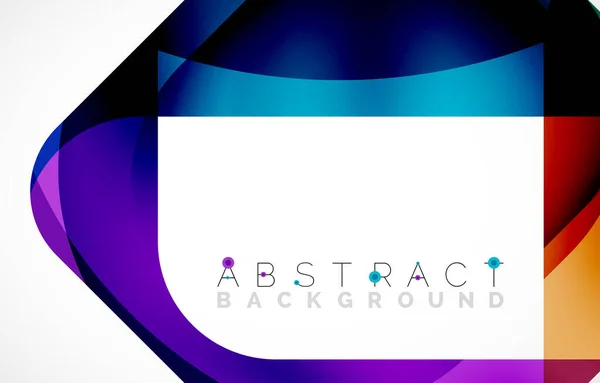 Minimal Background Abstract Square Shape Corners Created Wavy Forms Vector — Stockový vektor