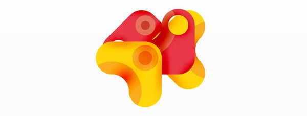 Papier Peint Géométrique Créatif Flèche Bulle Minimale Fond Abstrait Cercle — Image vectorielle