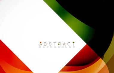 Minimum arkaplan. Dalgalı şekillerle oluşturulmuş yuvarlak köşeli soyut kare şekiller. Duvar Kağıdı, Sancak, Arkaplan, İniş Sayfası için Vektör İllüstrasyonu