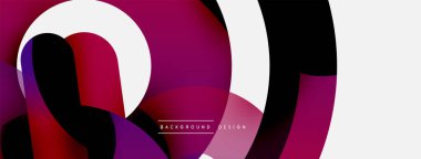 Soyut arkaplanı çember içine al. Duvar kağıdı afişi arkaplan kartı veya iniş sayfası için vektör illüstrasyonu