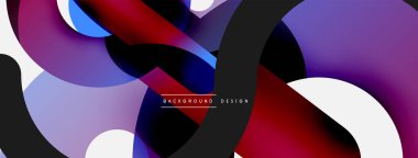 Soyut arkaplanı çember içine al. Duvar kağıdı afişi arkaplan kartı veya iniş sayfası için vektör illüstrasyonu