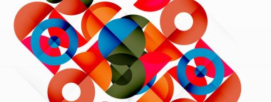 Temiz bir çember arka planı. Duvar kağıdı, pankart, arkaplan veya iniş için renkli şablon