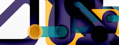 Geometrik ilkeller. Çizgiler, çemberler soyut arkaplan