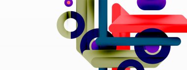 Çizgiler geometrik arkaplan. Çizgiler ve halkalar kompozisyon iş şablonu Duvar kağıdı, afiş, arkaplan veya iniş için