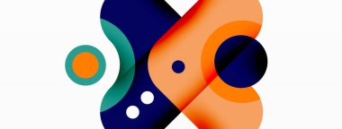 Yaratıcı geometrik duvar kağıdı. Minimum baloncuk oku ve çemberin soyut arkaplanı. Duvar kağıdı, afiş, arkaplan veya iniş için tekno iş şablonu