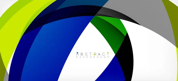 Color Circle Shapes Minimal Geometric Background Trendy Dynamic Composition Vector — Διανυσματικό Αρχείο