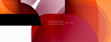 Yaratıcı geometrik duvar kağıdı. Asgari çember üçgen ve kare çizgi soyut arkaplan. Duvar kağıdı afişi veya iniş sayfası için vektör illüstrasyonu