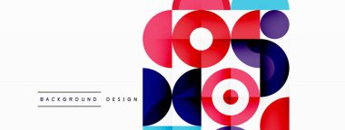 Temiz bir çember arka planı. Duvar kağıdı, pankart, arkaplan veya iniş için renkli şablon