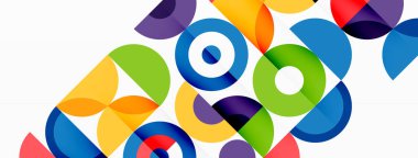 Temiz bir çember arka planı. Duvar kağıdı, pankart, arkaplan veya iniş için renkli şablon