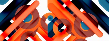 Yaratıcı geometrik duvar kağıdı. Küçük çizgiler ve çember arkaplanı