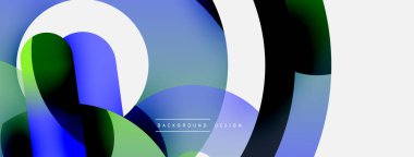 Soyut arkaplanı çember içine al. Duvar kağıdı afişi arkaplan kartı veya iniş sayfası için vektör illüstrasyonu