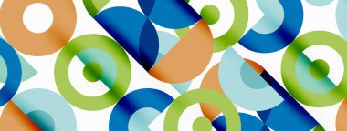 Temiz bir çember arka planı. Duvar kağıdı, pankart, arkaplan veya iniş için renkli şablon