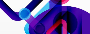 Geometrik ilkeller. Çizgiler, çemberler soyut arkaplan