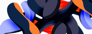 Yaratıcı geometrik duvar kağıdı. Sıvı dalga sıvısı arka planı şekillendirir. Duvar kağıdı, afiş, arkaplan veya iniş için tekno iş şablonu