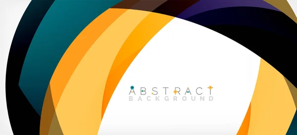 Farbige Kreisformen Minimaler Geometrischer Hintergrund Trendige Dynamische Komposition Vektor Illustration — Stockvektor