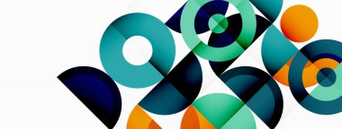 Temiz bir çember arka planı. Duvar kağıdı, pankart, arkaplan veya iniş için renkli şablon