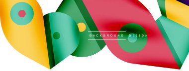 Minimum geometrik duvar kağıdı. Yaratıcı soyut arka plan. Duvar kağıdı arkaplanı ya da iniş sayfası için basit çizgiler ve daire kompozisyon vektör illüstrasyonu