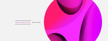 Yaratıcı geometrik duvar kağıdı. Asgari soyut arkaplan. Duvar kağıdı arkaplanı veya iniş sayfası için daire ve dalga kompozisyon vektör çizimi