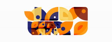 Çizgiler, kareler, daireler ve üçgenler. Duvar kağıdı, pankart, arkaplan, sunum veya iniş sayfası için Geometrik soyut arkaplan