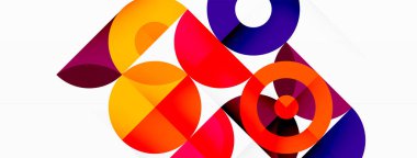 Renkli çember soyut arkaplan. Duvar kağıdı, afiş, sunum, arkaplan şablonu